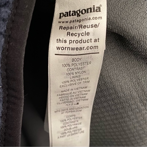 Patagonia Classic Retro X Pile Fleece Jacket Navy Mens L New With Tags - Picture 7 of 10